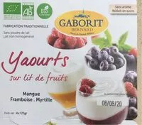 入っている砂糖の量 Yaourts sur lit de fruits