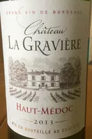 Sucre et nutriments contenus dans Chateau la graviere