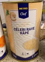 Jumlah gula yang masuk Céleri rave râpé