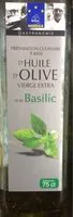 Quantité de sucre dans Huile d'olive vierge extra et de basilic