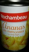 Sokerin määrä sisällä Ananas en morceaux au sirop léger