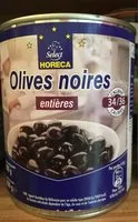 Quantité de sucre dans Olives noires entieres
