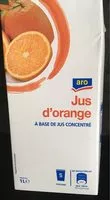 Amount of sugar in Jus d'orange