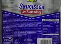 Quantité de sucre dans Saucisse de Starsbourg