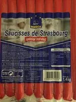Количество сахара в Saucisses de Strasbourg Spécial Hot-Dog