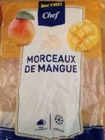 Quantité de sucre dans Morceaux de mangue surgelés