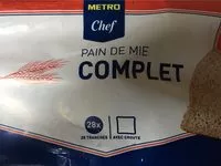 Quantité de sucre dans Pain de Mie Complet