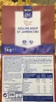 Jumlah gula yang masuk Perline bœuf et jambon cru