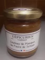 İçindeki şeker miktarı Chutney de mangues au poivre de sichuan