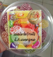 Sucre et nutriments contenus dans Confiserie thermale