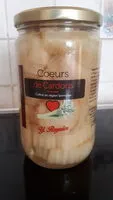 Quantité de sucre dans coeurs de cardons