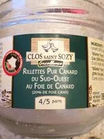 İçindeki şeker miktarı Rillettes Pur Cannard du Sud-Ouest au Foie de Canard