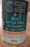 İçindeki şeker miktarı Bloc Foie Gras Pato 30% Trozos La. 400gr.