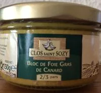 İçindeki şeker miktarı Bloc De Foie Gras De Canard