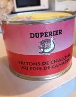 Zuckermenge drin Fritons de chalosse au foie de canard