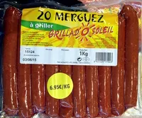 Sucre et nutriments contenus dans Grillad o soleil