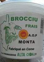 Sucre et nutriments contenus dans Fromagerie alta cioa