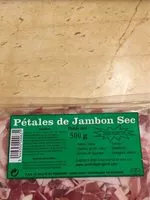 Quantité de sucre dans Pétales De Jambon Sec