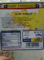 चीनी की मात्रा Salade acapulco