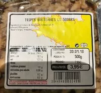 चीनी की मात्रा Tripes Bretonnes 500 G