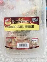 चीनी की मात्रा Jardinière de legumes mayonnaise