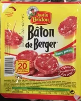 Sucre et nutriments contenus dans Baton de berger rondelles