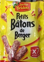 İçindeki şeker miktarı Petits Bâtons de Berger (x 7 environ)