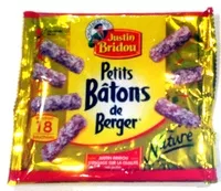 Sucre et nutriments contenus dans Petits batons de berger