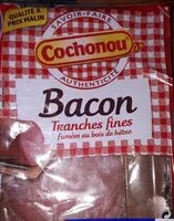 İçindeki şeker miktarı Bacon tranches fines fumées au bois de hêtre