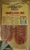 Sokerin määrä sisällä Saucisson sec le mazet