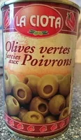 Cantidad de azúcar en Olives vertes farcies aux poivrons