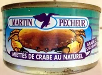 Sucre et nutriments contenus dans Martin pecheur