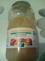 入っている砂糖の量 Compote de pomme