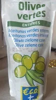 İçindeki şeker miktarı Olives vertes entières
