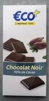 入っている砂糖の量 Chocolat noir 70% cacao