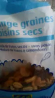 Suhkru kogus sees Mélange de graines et de raisins
