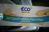 Suhkru kogus sees 20 gaufrettes fourrées parfum vanille