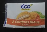 Jumlah gula yang masuk Cordons bleus de volaille