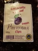 Sucre et nutriments contenus dans Les fruits du sud