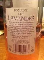 Sucre et nutriments contenus dans Domaine les lavandes