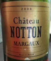 Sucre et nutriments contenus dans Chateau notton