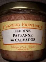 Sucre et nutriments contenus dans Saveur prestige