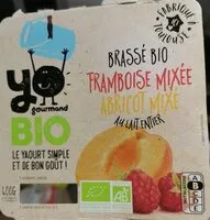 İçindeki şeker miktarı Yogourmand Bio abricot framboise