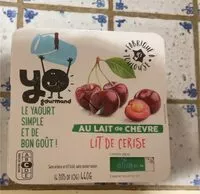 Suhkru kogus sees Yaourt au lait de chèvre cerise