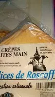 Sucre et nutriments contenus dans Delices de roscoff