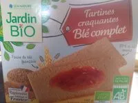 Sokerin määrä sisällä Tartines craquantes Blé complet