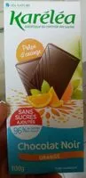 Suhkru kogus sees Chocolat noir orange