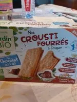 Biscuits croustillants fourres