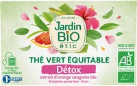 Amount of sugar in Thé vert équitable Détox