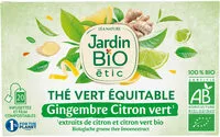 Sokerin määrä sisällä Thé vert équitable gingembre citron vert